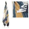 J.Elliot Home Zella Cotton Throw Rug Blue Multi