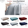 Ardor Lucia Luxury Push Blanket Charcoal Single