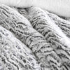 Ardor Faux Fur Silver 3 Piece Comforter Set Single/Double