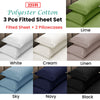 Apartmento 225TC Fitted Sheet Set King White plus 2 Pillowcases