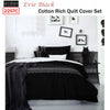 Ardor Evie Black Quilt Cover Set KING