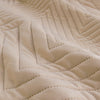 Ardor Hana Champagne Embossed Velvet Quilt Cover Set Queen