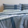 Ardor Mateo Navy Polyester Cotton Quilt Cover Set Queen