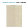 Essentially Home Living Microlace Cream Quilt Cover Set Single