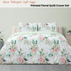 Ardor Rose Whisper Soft Sage Printed Floral Quilt Cover Set King