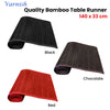 Varnish Bamboo Table Runner 140 x 33cm Chocolate