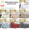 Ramesses Bamboo Cotton Quilt Cover Set Ketchup Queen