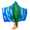 Kids Cotton Velour Beach Cape Crocodile