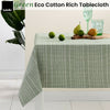 Ladelle Green Eco Cotton Rich Tablecloth 150 x 225 cm