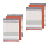 Ladelle Intrinsic Set of 6 Cotton Kitchen Towels Rust