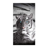 Just Home Blue Eyes Stripes Tiger Bath Beach Towel