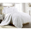 Jenny Mclean Bobby Ruffle White 3 Piece Coverlet Set Queen