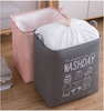 Ex-Large Capacity Collapsible Laundry Basket Foldable Washing Bin Hamper Linen (Pink)