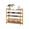 Multi-layers Bamboo Shoe Rack Storage Organizer Wooden Flower Stand Shelf(5 Layers)