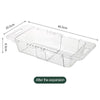 2 Pack Retractable Dish Drying Rack Basket Drainer Over The Sink(Clear)