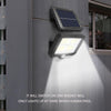 Solar Powered Light Patio Outdoor Motion Sensor Wall Lamp