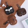 Genuine Leather Case for Airpods Pro 2 Bluetooth Headset Protective Case Box (Brown)