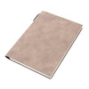 A5 200 Pages Fashion Glued PU Leather Cover Journal Travel Notebook Travellers Diary(Khaki)