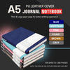 A5 200 Pages Fashion Glued PU Leather Cover Journal Travel Notebook Travellers Diary(Light Blue)