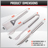 10Pcs BBQ Tool Set Stainless Steel Outdoor Barbecue Aluminium Grill Cook kitchen