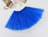 Sequin Tulle Tutu Skirt Ballet Kids Princess Dressup Party Baby Girls Dance Wear, Royal Blue, Kids