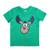 New Funny Adult Xmas Christmas T Shirt Tee Mens Womens 100% Cotton Jolly Ugly, Reindeer (Green), M