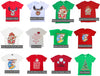 New Funny Adult Xmas Christmas T Shirt Tee Mens Womens 100% Cotton Jolly Ugly, Reindeer (Red), XL