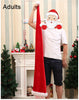 Christmas Unisex Adults Kids Novelty Hat Xmas Party Cap Santa Costume Dress Up, Long Santa Hat (Adults)