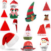 Christmas Unisex Adults Kids Novelty Hat Xmas Party Cap Santa Costume Dress Up, Long Santa Hat (Adults)