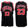 New Men's Basketball Jersey Sports T Shirt Tee Vest Tops Gym Chicago Los Angeles, Red - Chicago 23, S