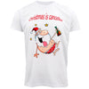 New Funny Adult Xmas Christmas T Shirt Tee Mens Womens 100% Cotton Jolly Ugly, Santa Surf (Green), XS