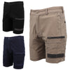 Mens Cargo Cotton Drill Work Shorts UPF 50+ 13 Pockets Tradies Workwear Trousers, Khaki, 40