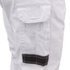 Men's Cargo Cotton Drill Work Pants UPF 50+ 13 Pockets Tradies Workwear Trousers, White, 40