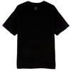 Adult 100% Cotton T-Shirt Unisex Men's Basic Plain Blank Crew Tee Tops Shirts, Black, L