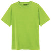 Adult 100% Cotton T-Shirt Unisex Men's Basic Plain Blank Crew Tee Tops Shirts, Lime, S