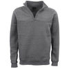 New Men's Unisex Adult Half-Zip Fleece Jumper Pullover Stand Collar Jacket Shirt, Dark Grey, XS