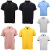 Men's Unisex Polo Shirts Basic Plain Breathable Tops Cotton Cascual Sport Shorts, Black, M