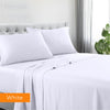 1200tc hotel quality cotton rich sheet set mega king white