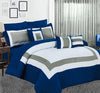 10 piece comforter and sheets set king navy