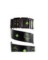 MCM Claus Mens Summer Green Visetos Logo Belt One Size Men