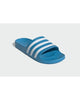 Blue/White Adidas Slides with Cloudfoam Cushioning - 9 US