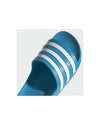 Blue/White Adidas Slides with Cloudfoam Cushioning - 9 US