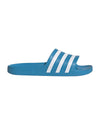 Blue/White Adidas Slides with Cloudfoam Cushioning - 10 US