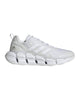 White Leatherette and Mesh Running Shoes - 11 US