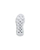 White Leatherette and Mesh Running Shoes - 11 US