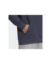 Plush French Terry Hoodie with Drawcord Hood and Kangaroo Pocket - L