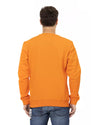 Front Print Crewneck Sweatshirt with Logo Sleeve Insert M Men