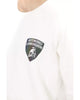 Logo Print Crewneck Sweatshirt with Ribbed Cuffs L Men