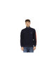 Zip-up Sweatshirt with Side Pockets and Printed Shield Logo L Men