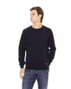 Baldinini Crewneck Sweater with Metal Monogram L Men